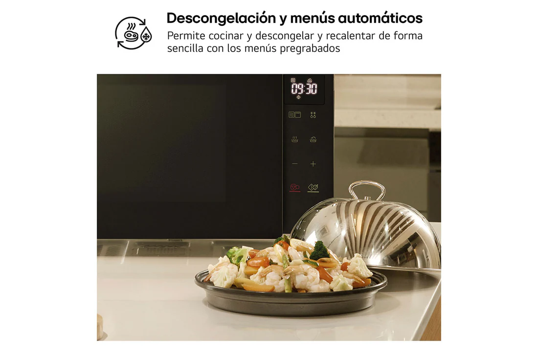 Detalle 2 de LG MH6032GAS microondas con grill