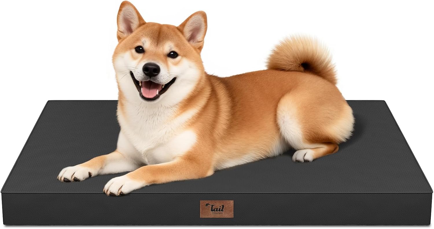 Detalle de Tail Stories Orthopedic Dog Bed, 1680D Oxford Cover