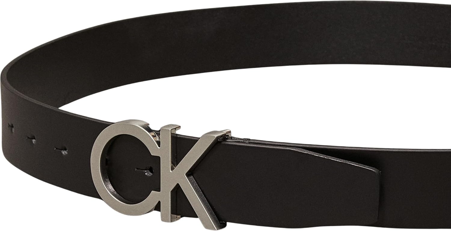 Detalle 1 de Calvin Klein Ceinture Homme CK Buckle Belt 3,5 cm – Cuir