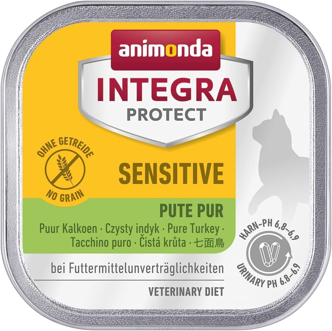 animonda INTEGRA PROTECT Sensitive Pute Pur – Nassfutter für Katzen mit Futtermittelunverträglichkeit (16 x 100 g)
