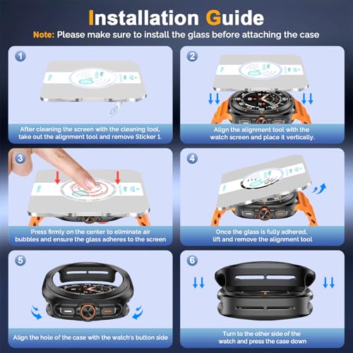 Thumbnail 6 de Samsung Galaxy Watch8 Tempered Glass 3-Pack