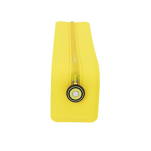 Detalle 2 de Grafoplás Estuche de Silicona Amarillo Flúor 20x7,5x7,5 cm — Tacto suave y resistente al agua