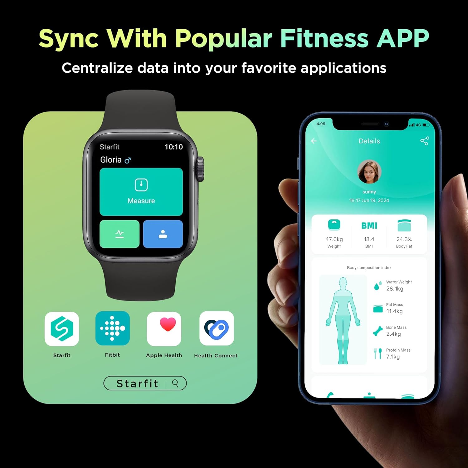 Thumbnail 5 de RunStar Smart Scale Body Composition 28 metrics ⚖