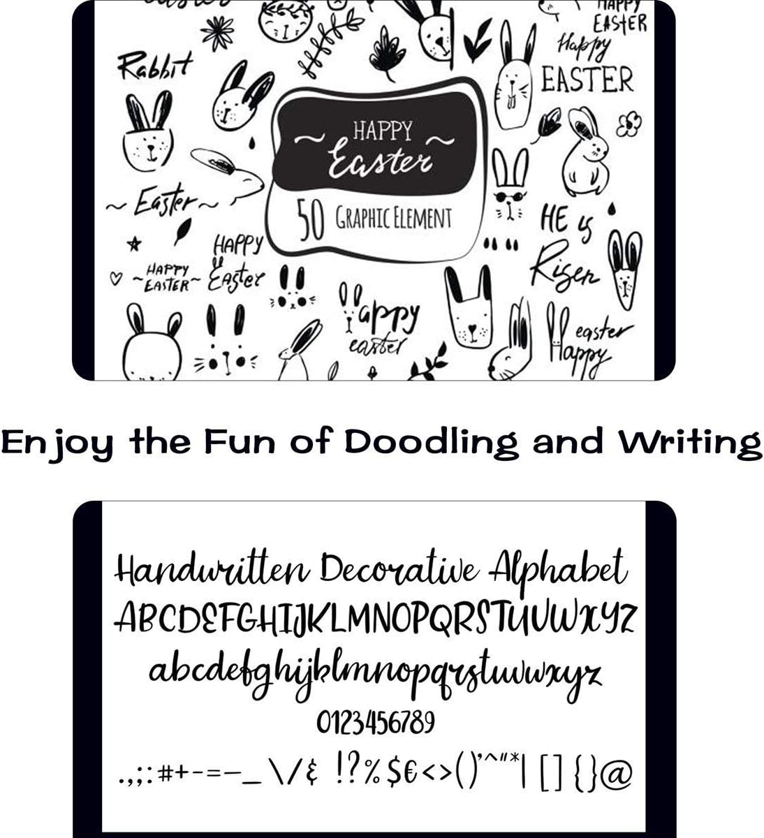 Thumbnail 3 de Shuttle Art 24 Black Permanent Markers pack 🖊️