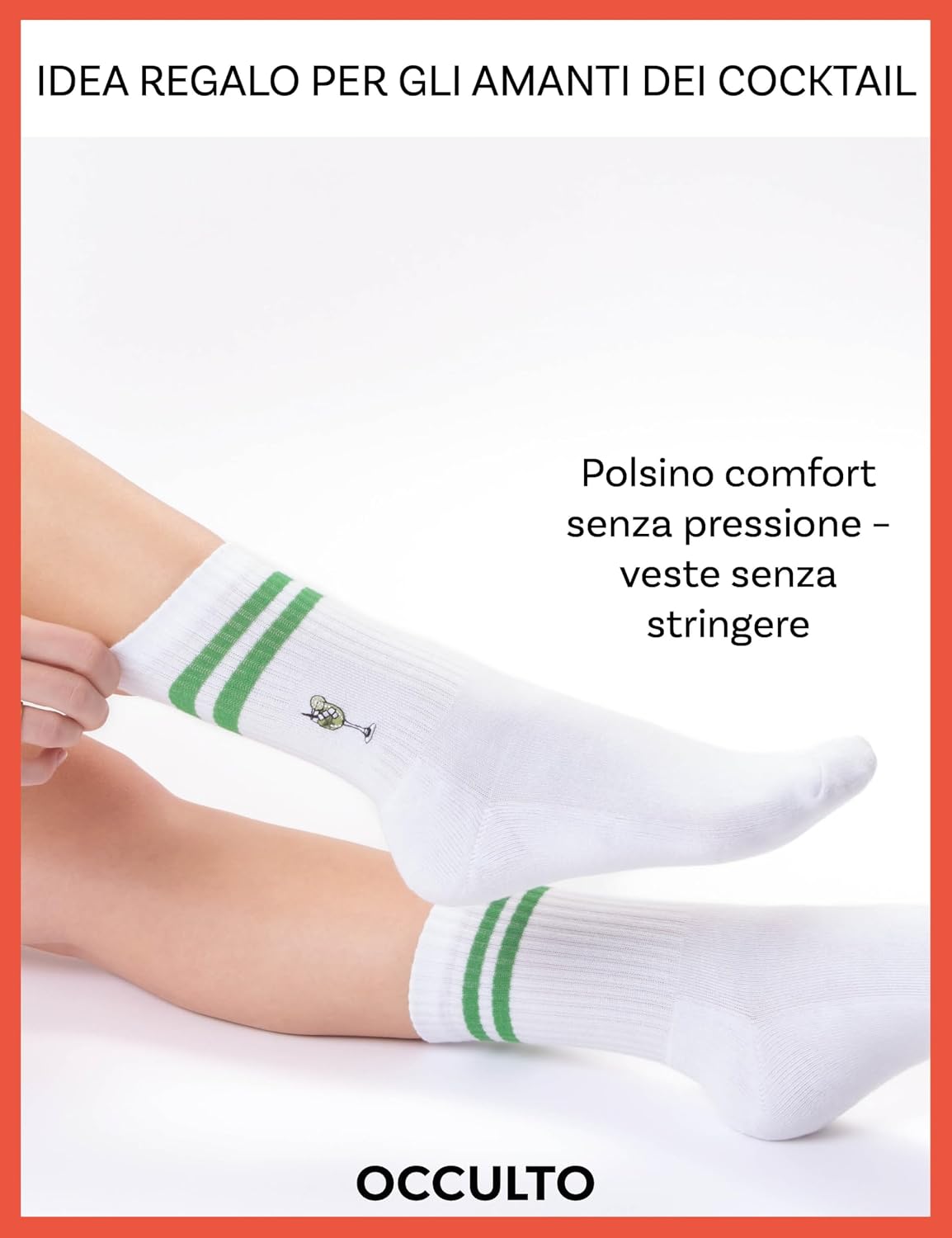 Detalle 2 de Occulto calze spugna da donna e uomo modello Summer, confezione da 3