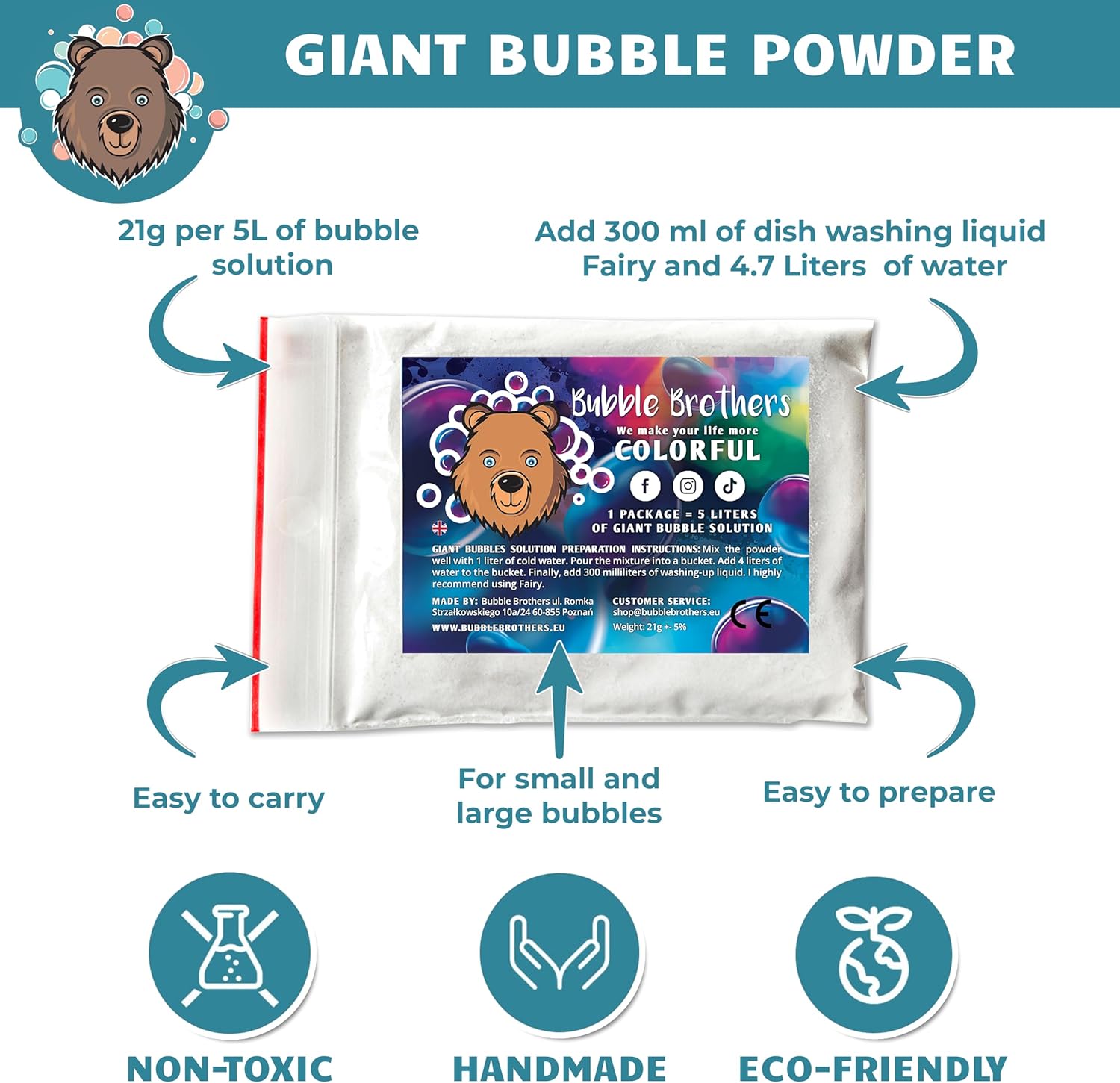 Thumbnail 6 de Bubble Brothers 10 Litre Bubble Mix (2 x 5 L) for Giant Bubbles and Outdoor Fun