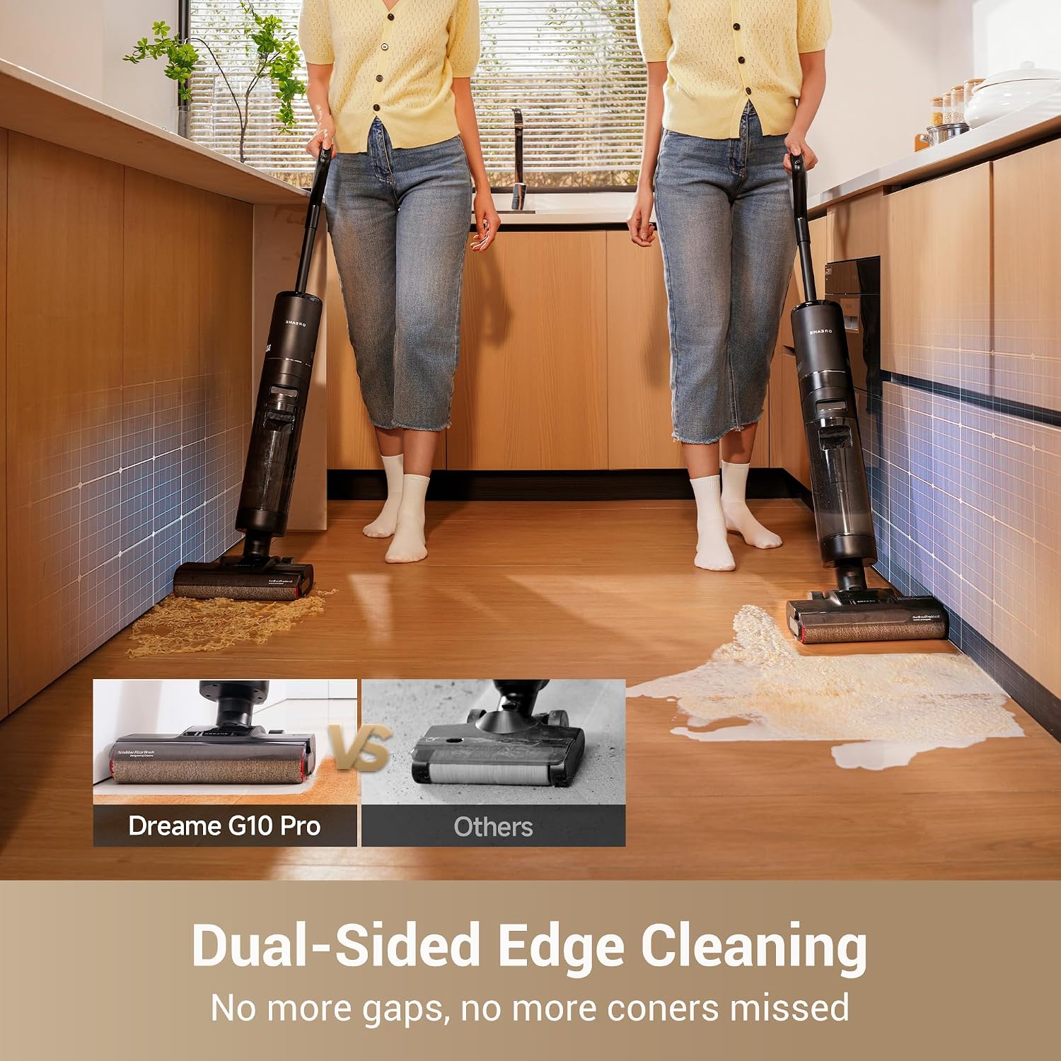 Detalle de dreame G10 Pro HHR20A Wet-Dry Vacuum Mop, 16,000 Pa Suction, Self-Cleaning