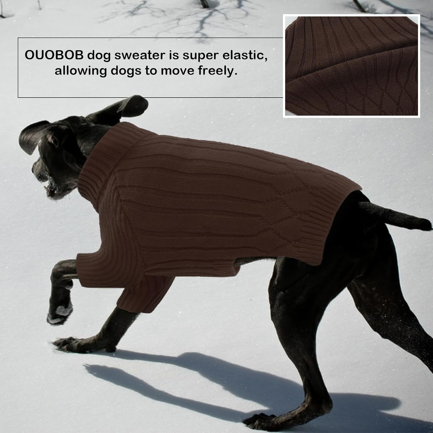 Thumbnail 4 de OUOBOB Warm Winter XL Dog Jumpers