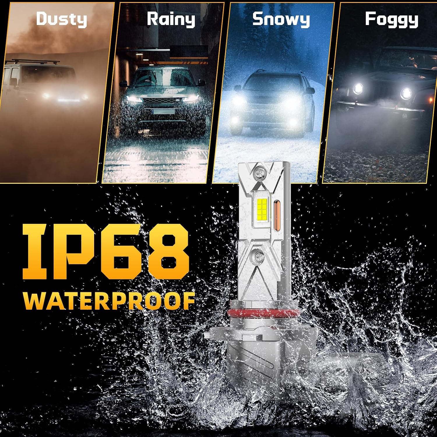 Thumbnail 6 de JOSHF HB3/9005 LED 18000LM 6500K Ampoule phare