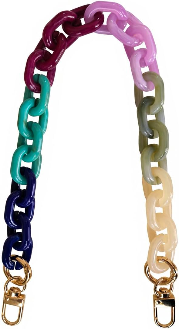 Hongvarey Acrylic Chain Strap for Handbags, Detachable DIY Purse Handle