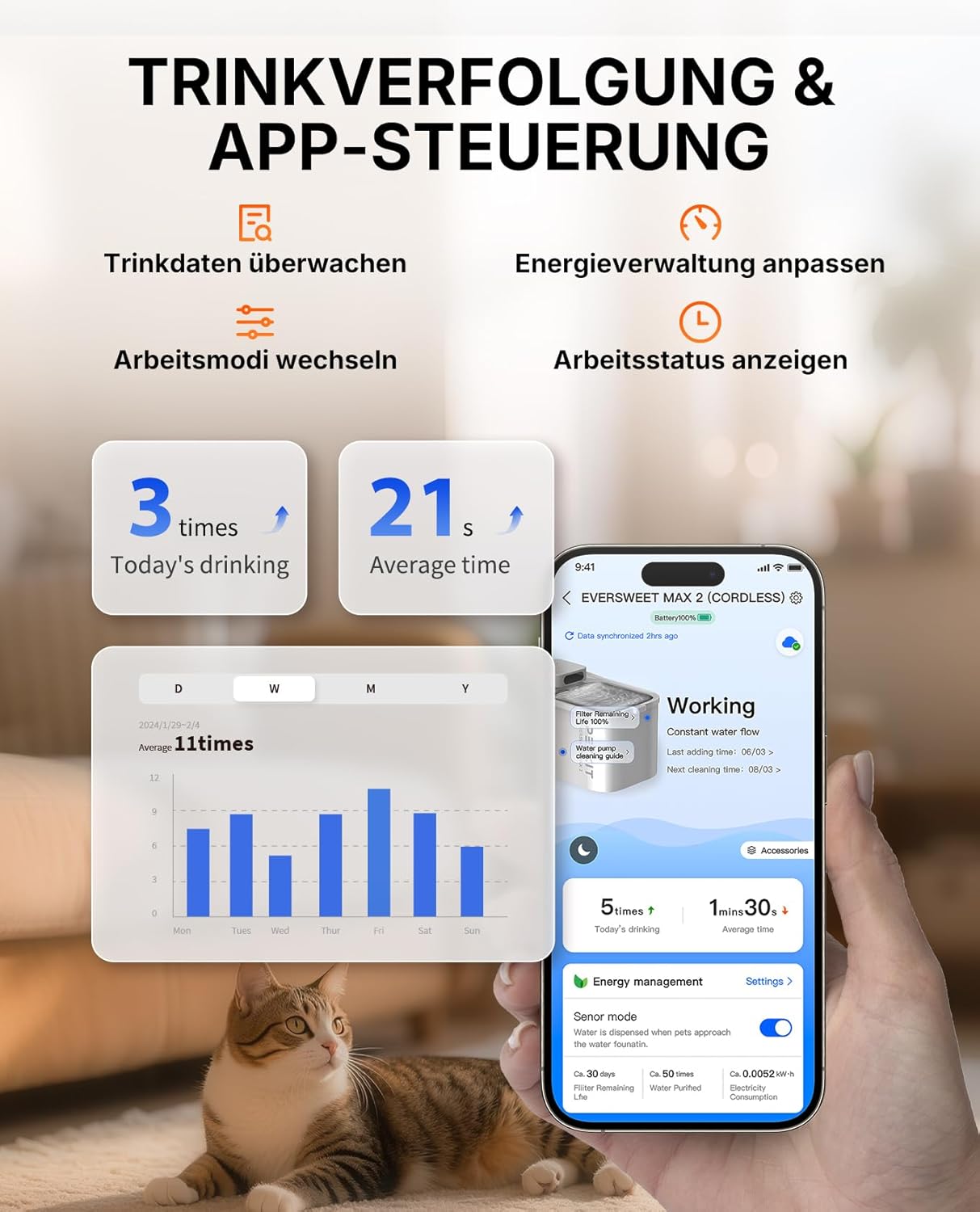Thumbnail 3 de PETKIT Trinkbrunnen 3 L 🐾