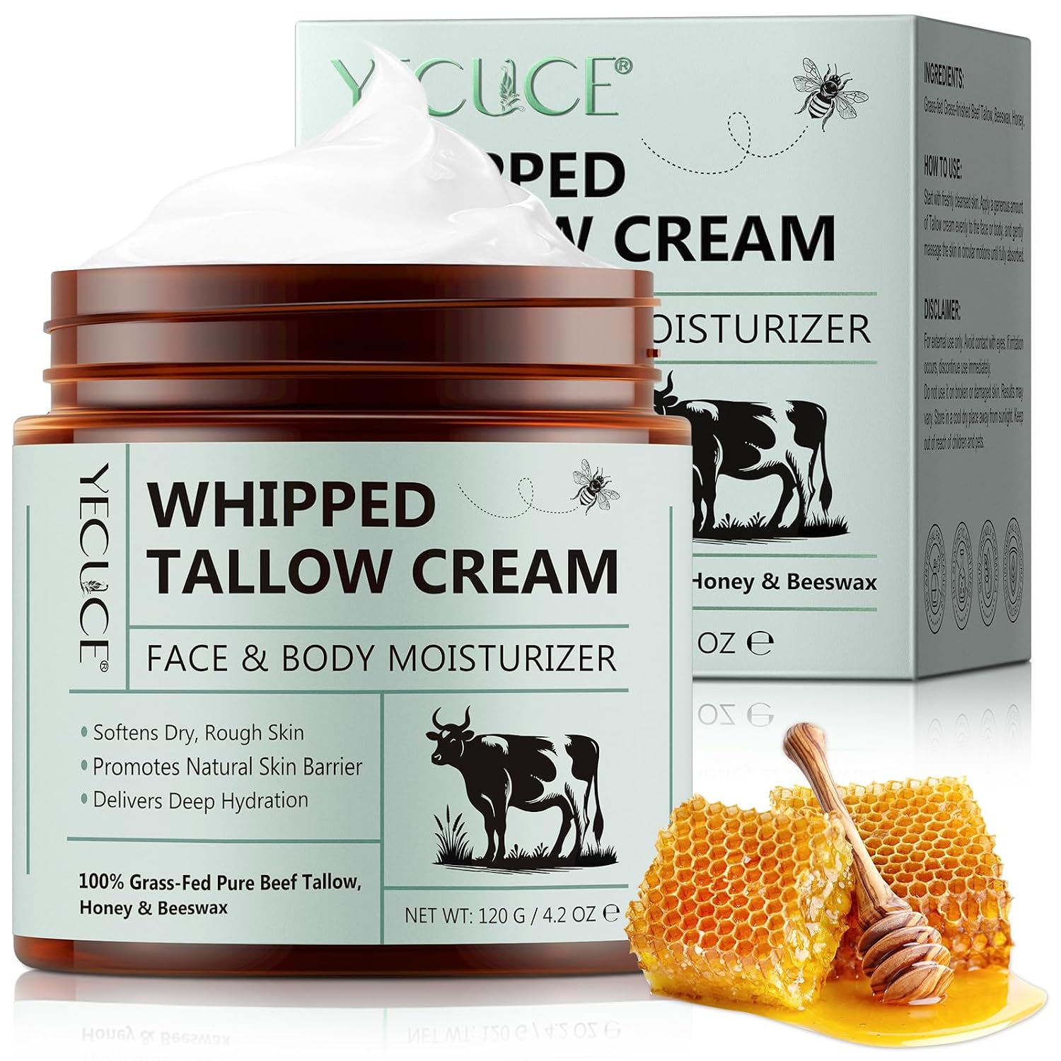 Detalle de Beef Tallow Creme 120 g Rindertalg-Gesichtscreme