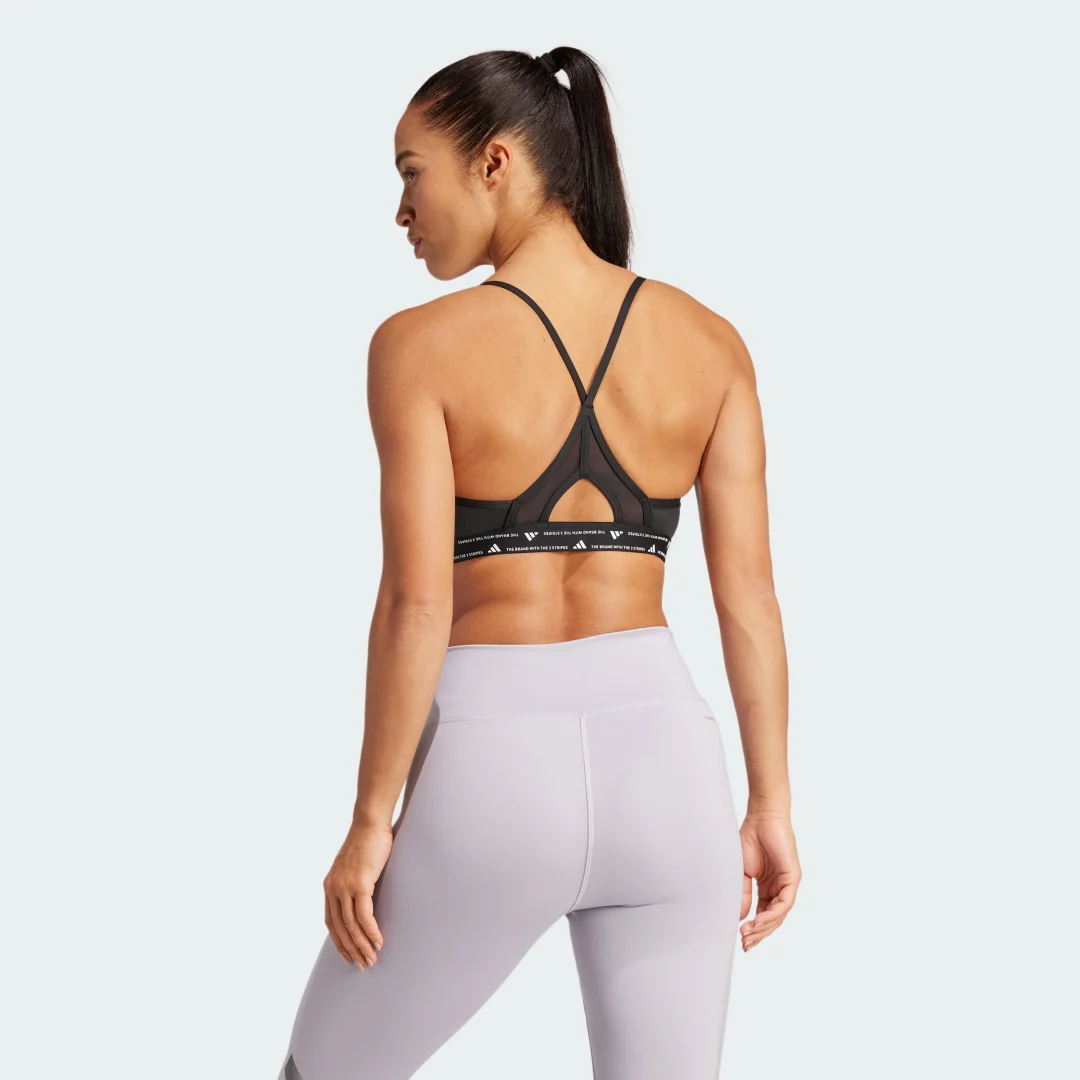 Thumbnail 1 de Sujetador Aeroreact Training 3 bandas de Adidas – Negro