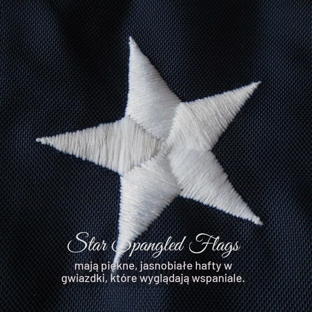 Detalle de Star Spangled Flags 4316387475 – flaga USA 91 × 152 cm z nylonu