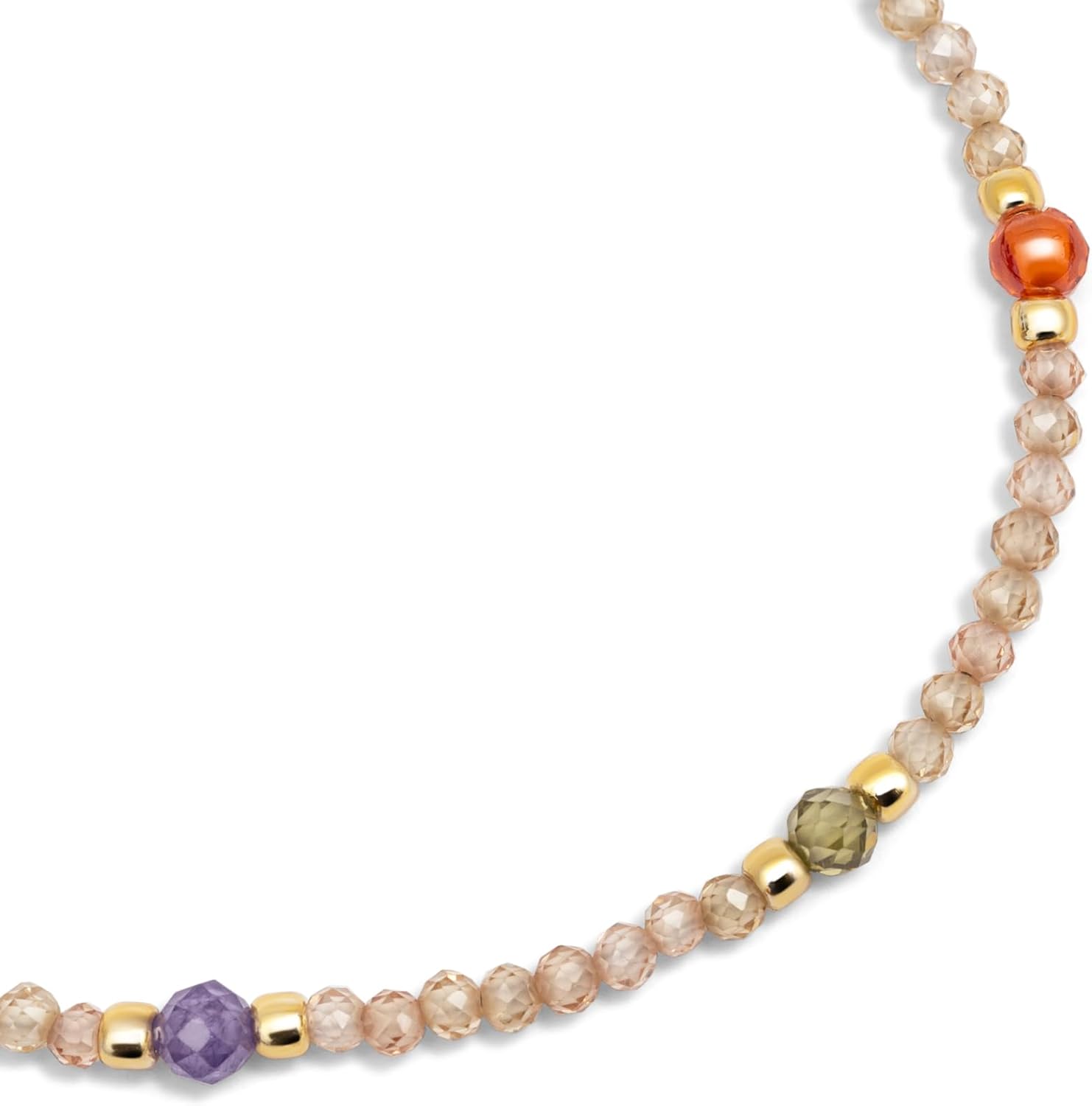 Detalle 1 de SINGULARU Pulsera Glam acero baño oro 18Kt, 19 cm 💍