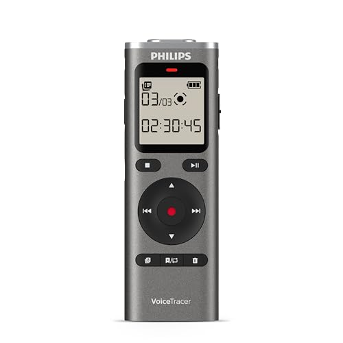 Detalle de Philips DVT1170 VoiceTracer : Enregistreur audio 8 Go avec micro SD, son clair et enregistrement mains libres