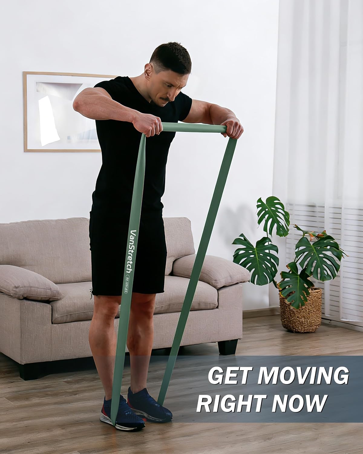Detalle de VanStretch RB00B4 Resistance Bands, 5 Levels, TPE, Green