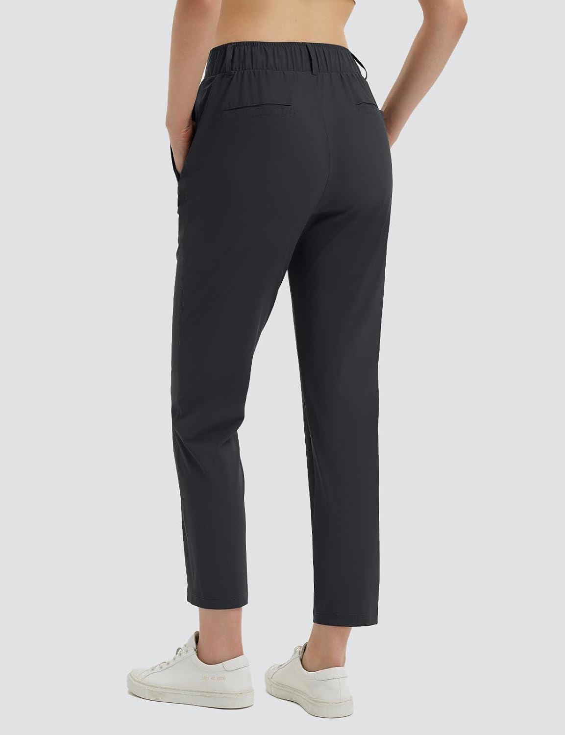 Detalle de baleaf Women's Golf Pants with Belt Loops: 4-Pocket, UPF 50+, Stretch Travel Dressy Casual Slacks