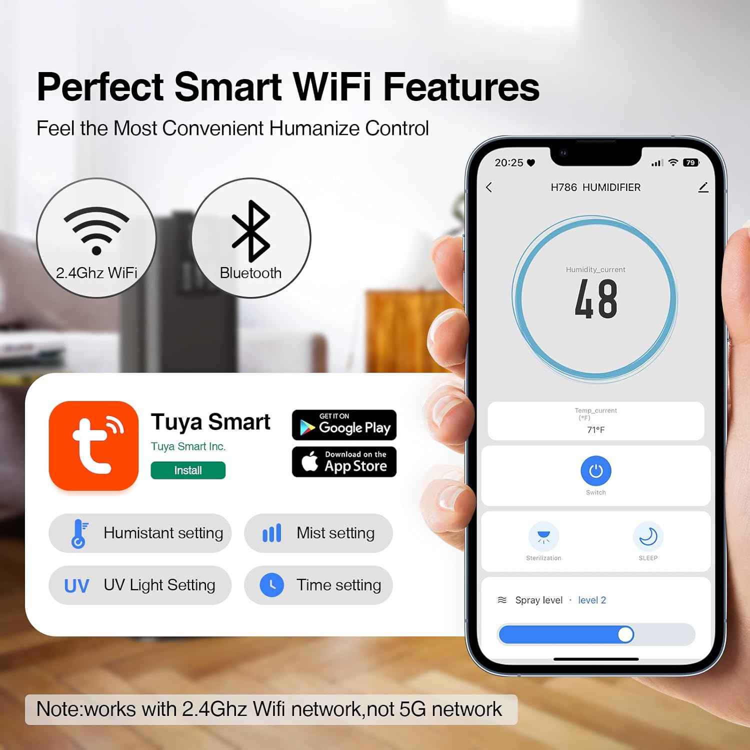 Detalle 2 de Honovos Smart Humidifier for Large Rooms