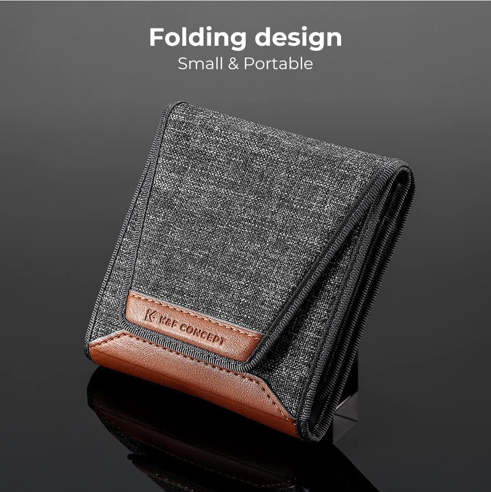 Thumbnail 1 de K&F Concept Optics Lens Filter Case (folding pouch) for up to 3 filters up to 82mm