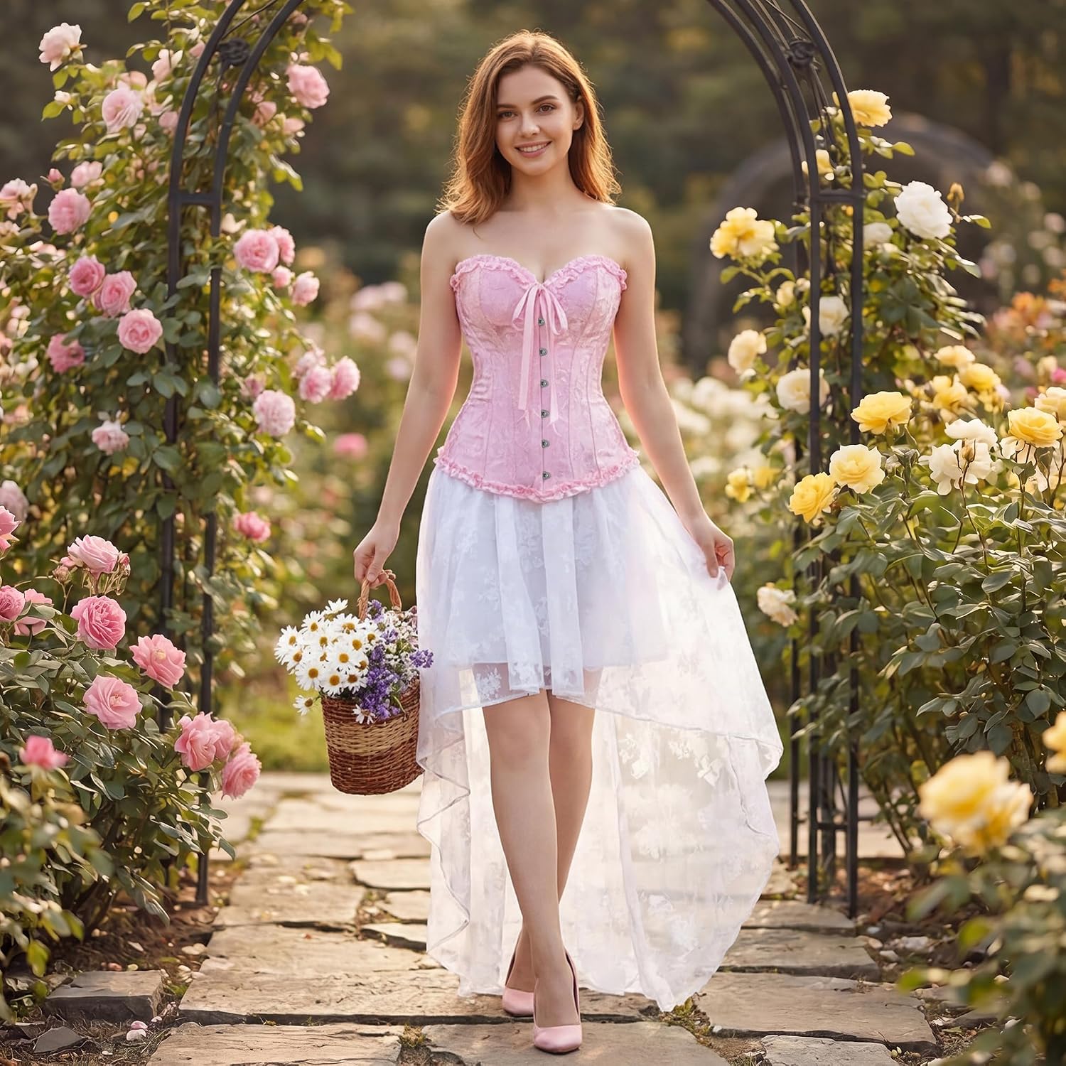 Detalle 2 de Women's Brocade Corset Top