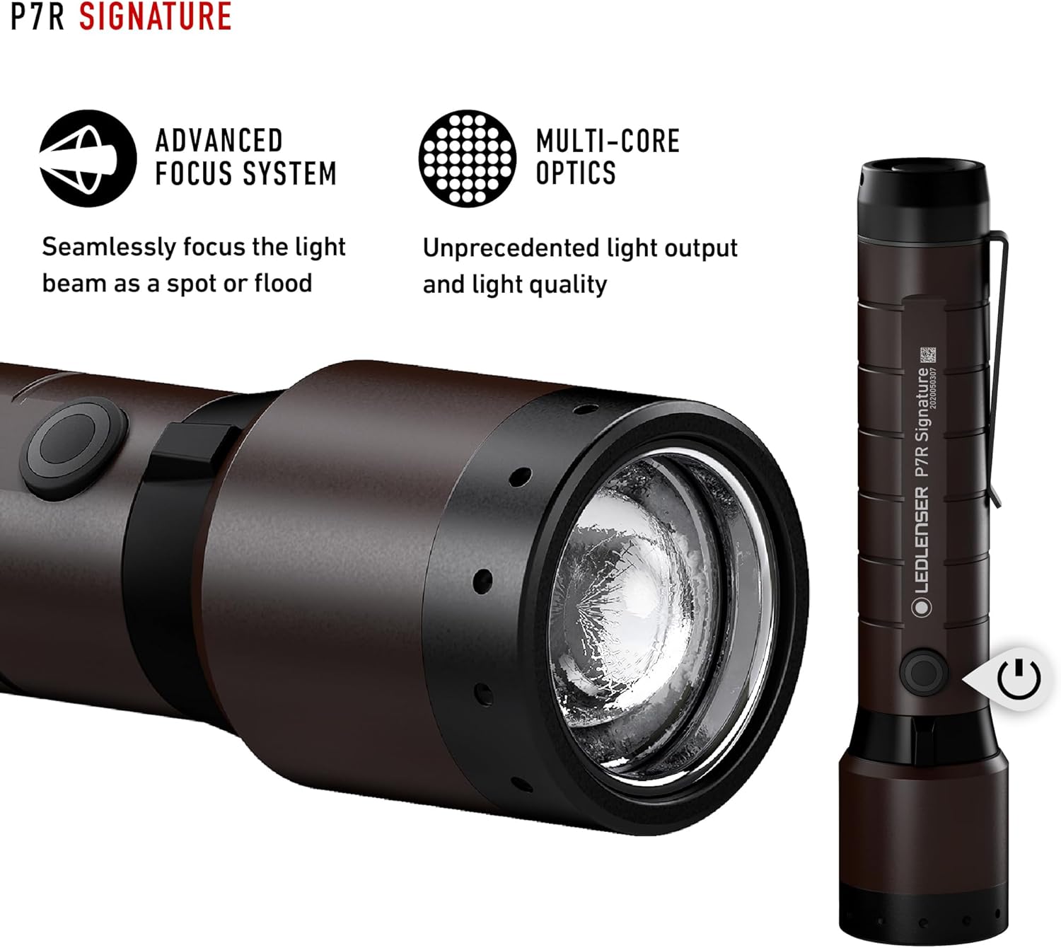 Thumbnail 3 de Ledlenser P7R Signature (2020) rechargeable torch with 2000 lm output, IP68 protection and Smart Light modes