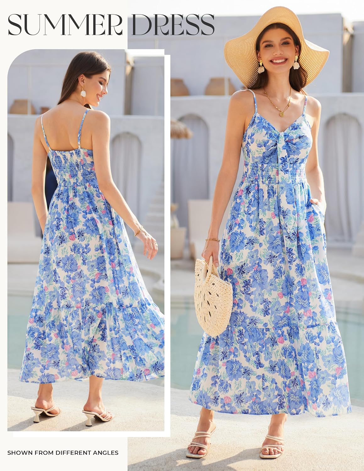 Detalle 2 de GRACE KARIN Floral Maxi Dress