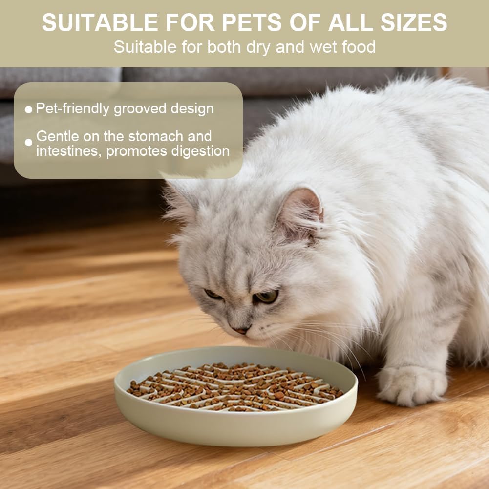 Thumbnail 5 de OFFCUP Slow Feeder Dog Bowl (Anti-choke, anti-bloat) with suction cup – silicone, beige