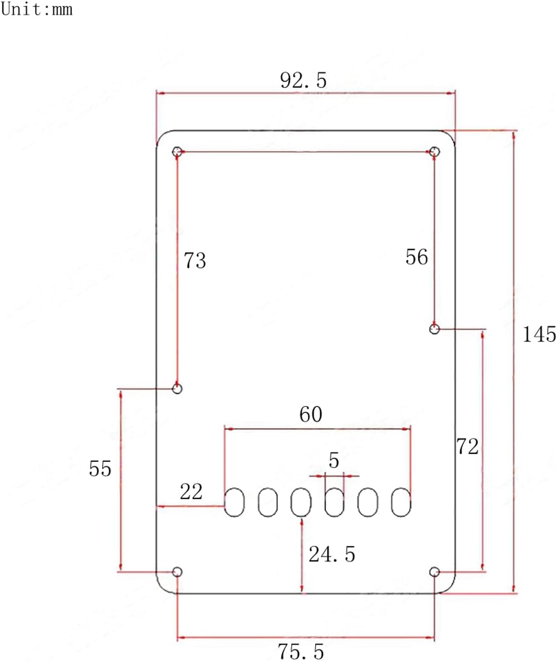 Detalle de Stratocaster Tremolo Back Plate, 3-Ply
