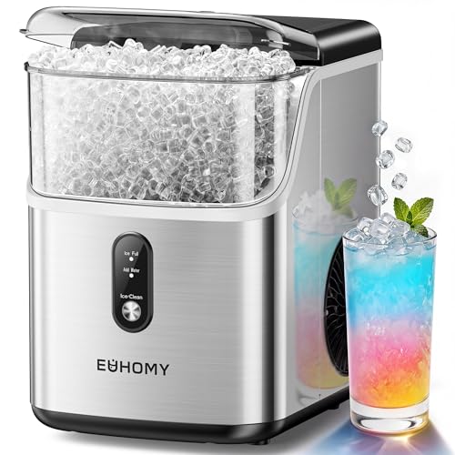 Imagen de EUHOMY Nugget Ice Maker Countertop: Soft, Chewable Pebble Ice in Minutes en OfertitasTOP