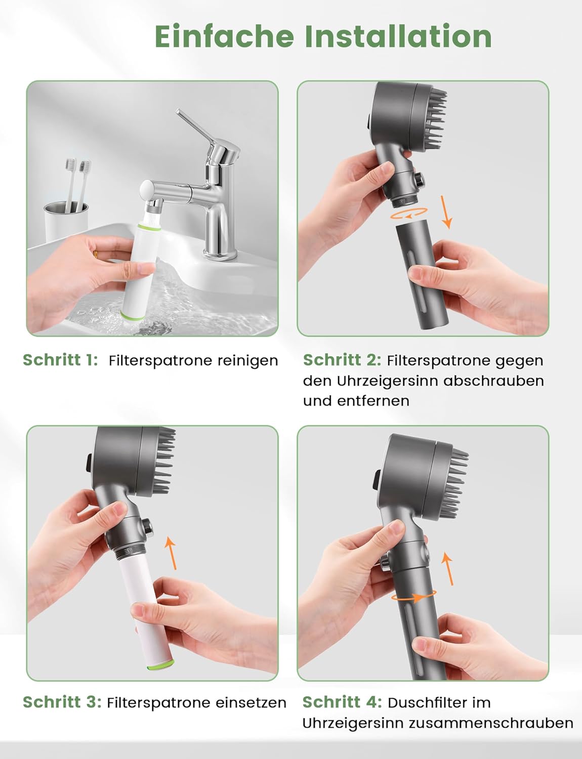 Thumbnail 5 de MEKO 2er Pack Filter NUR für Handbrause (15 Schichten) mit ASIN B0CGHXYM1Y