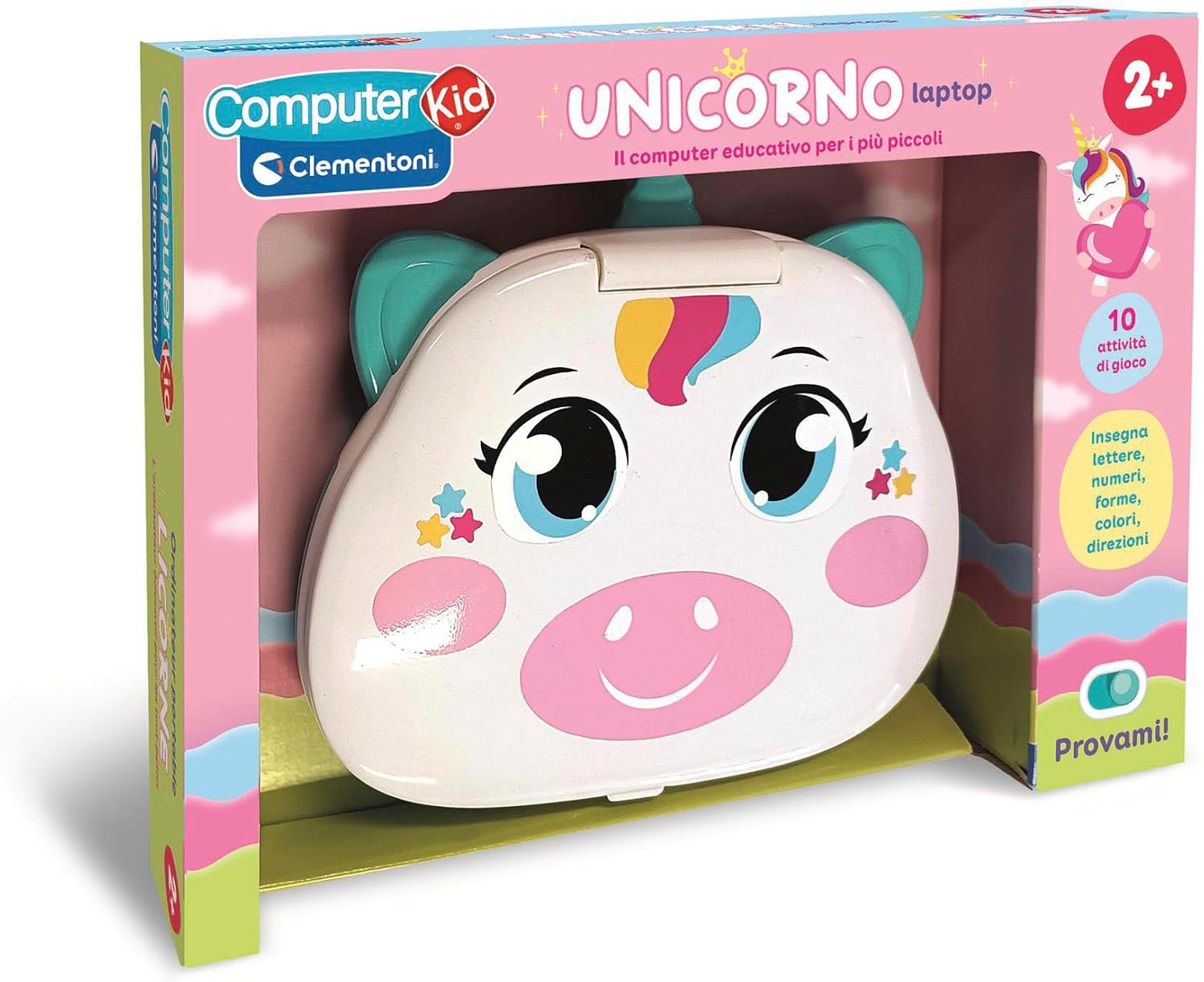 Detalle de Clementoni Computer Kid Unicorno, laptop educativo 2+ anni