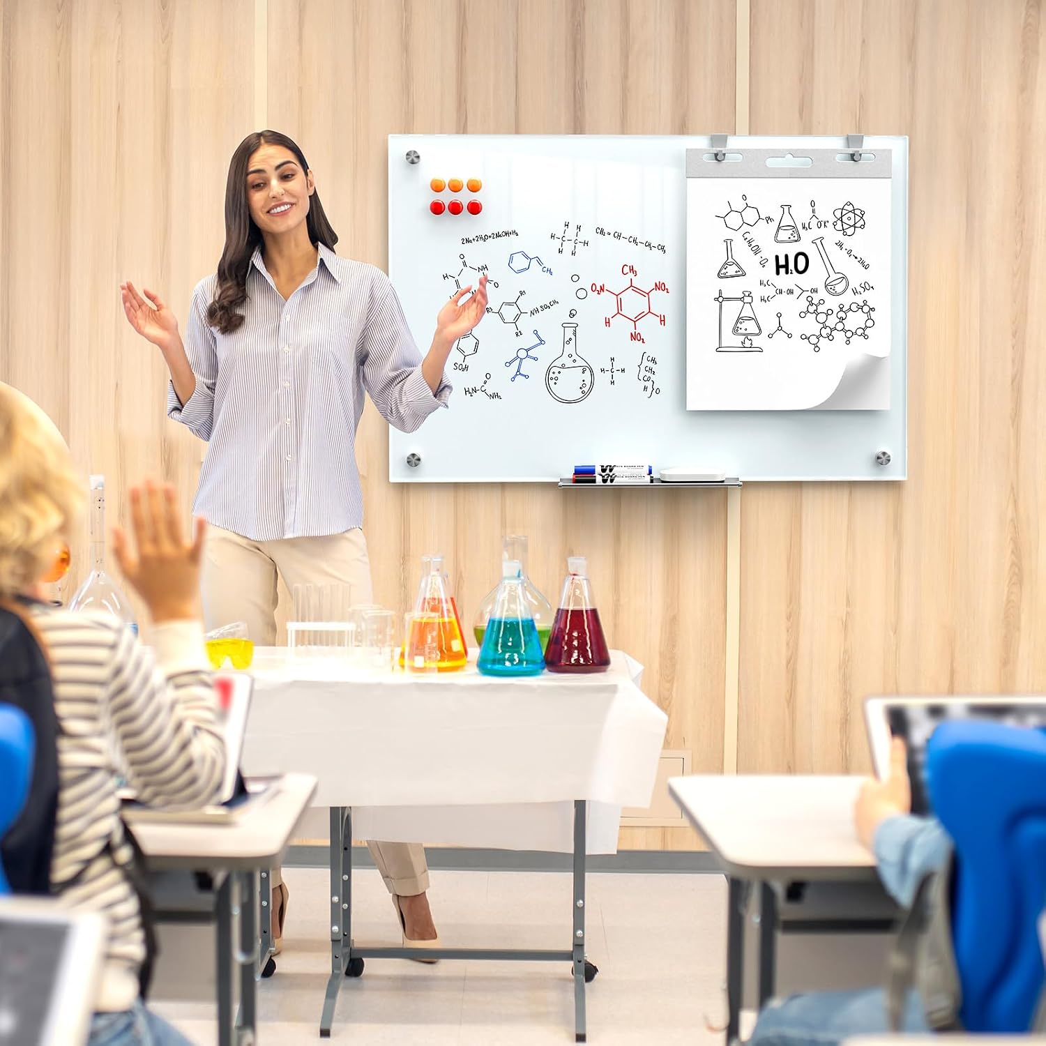 Thumbnail 6 de MaxGear MaxGear-W-Glass-Board-36x24 Glass Whiteboard, 36" x 24", Magnetic