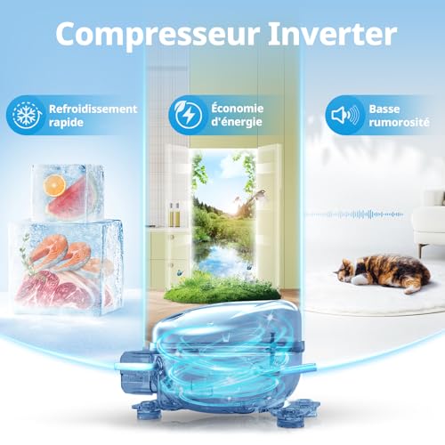 Detalle 2 de COMFEE' RCU40WH3EU(E) Mini Congélateur 31L — Blanc, silencieux