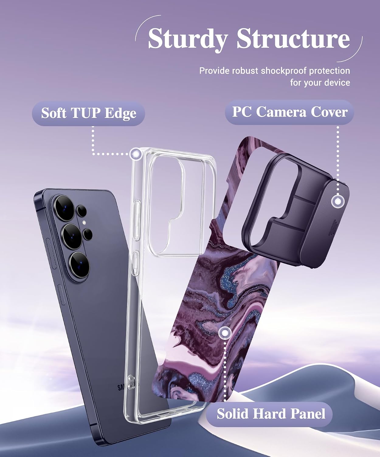 Thumbnail 6 de GVIEWIN Galaxy S26 Ultra Case with Slide Camera Cover