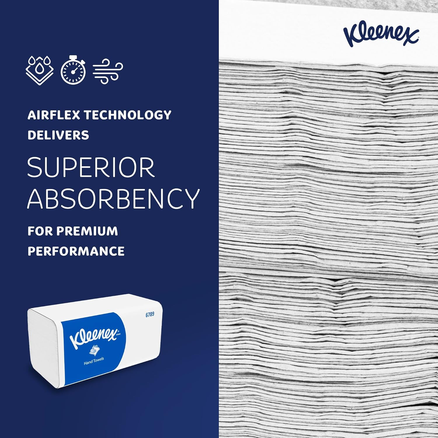 Thumbnail 4 de Kleenex 2-Ply V-Fold Hand Towels 186 per Pack