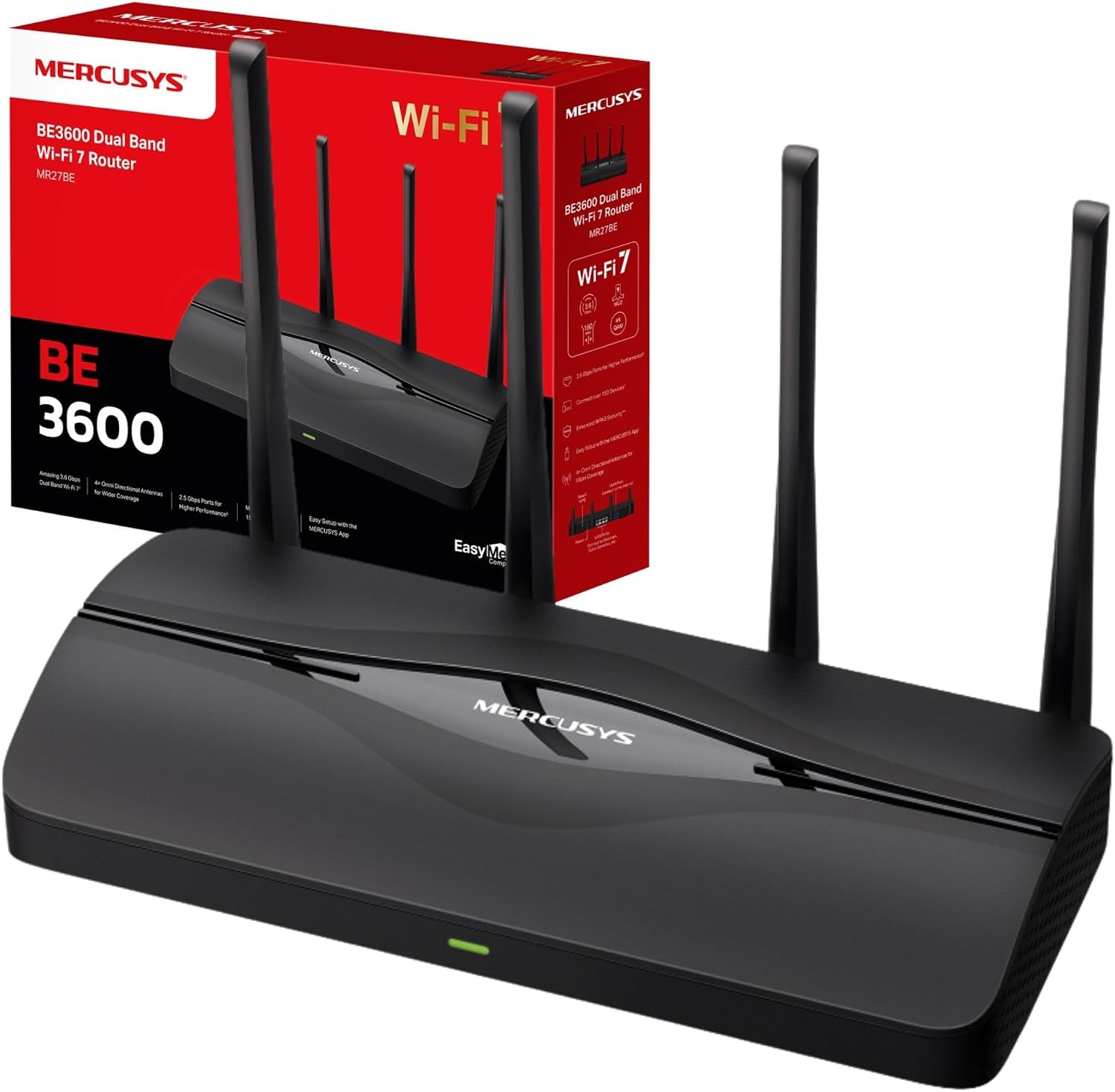 MERCUSYS MR27BE WiFi 7 router 3600 Mbps
