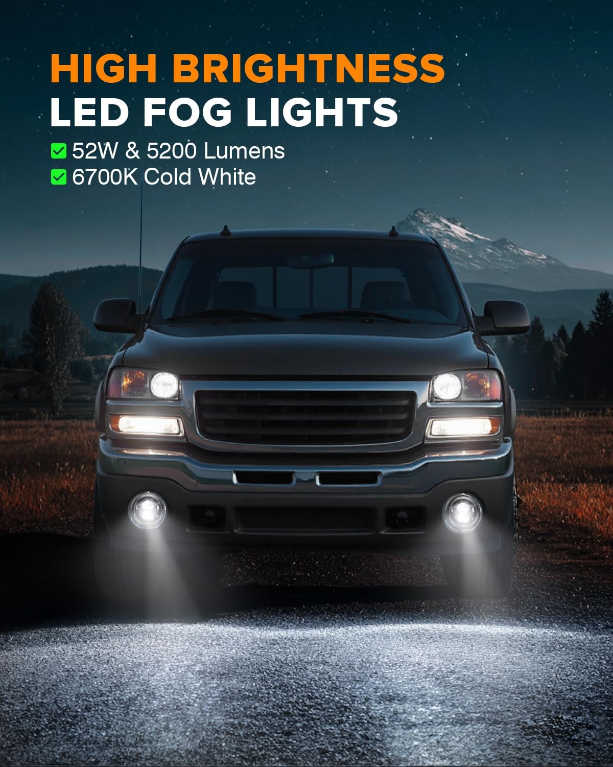 Detalle de LED Fog Lights for 2003–2006 GMC Sierra