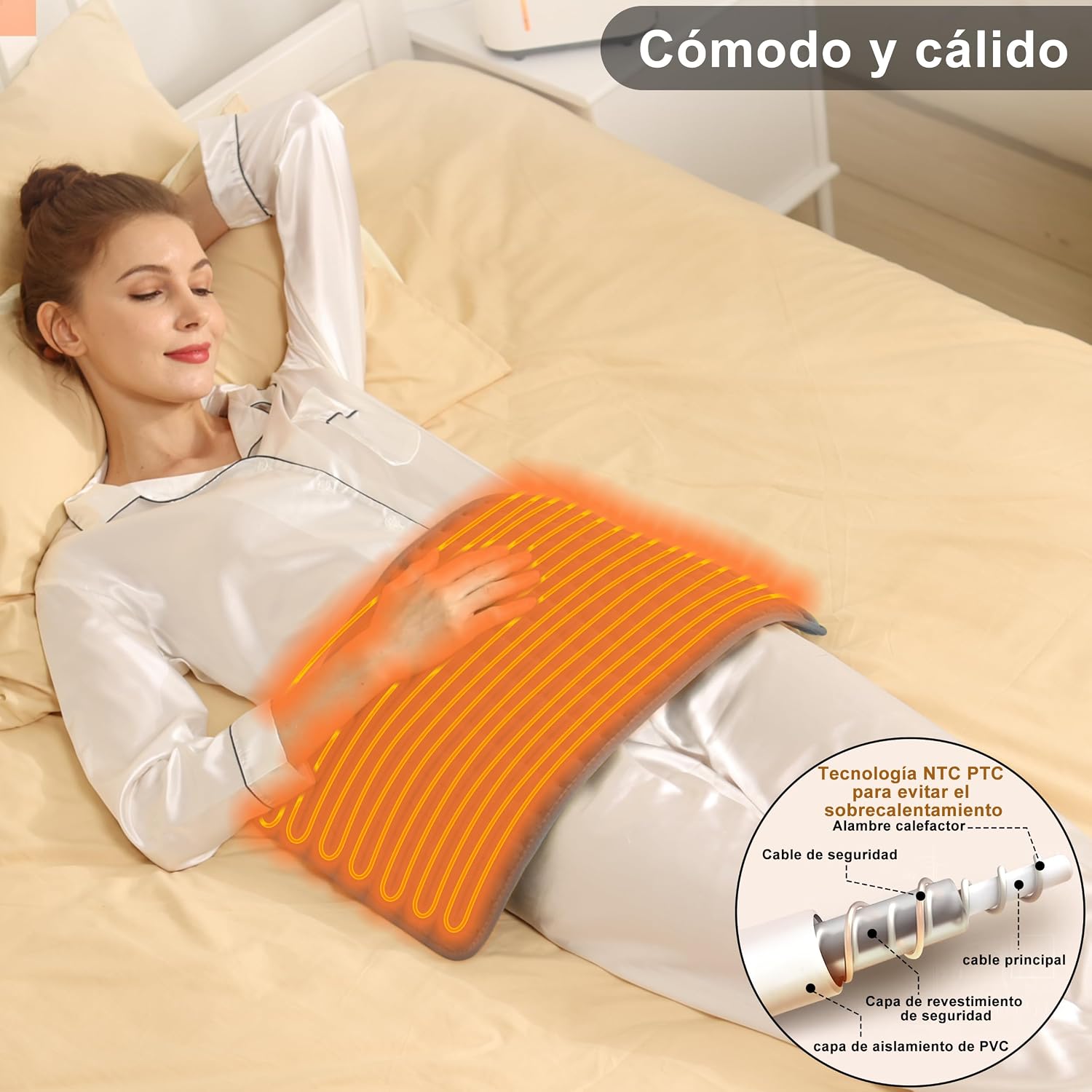 Thumbnail 2 de Letitwell Manta eléctrica lumbar 30x60 cm