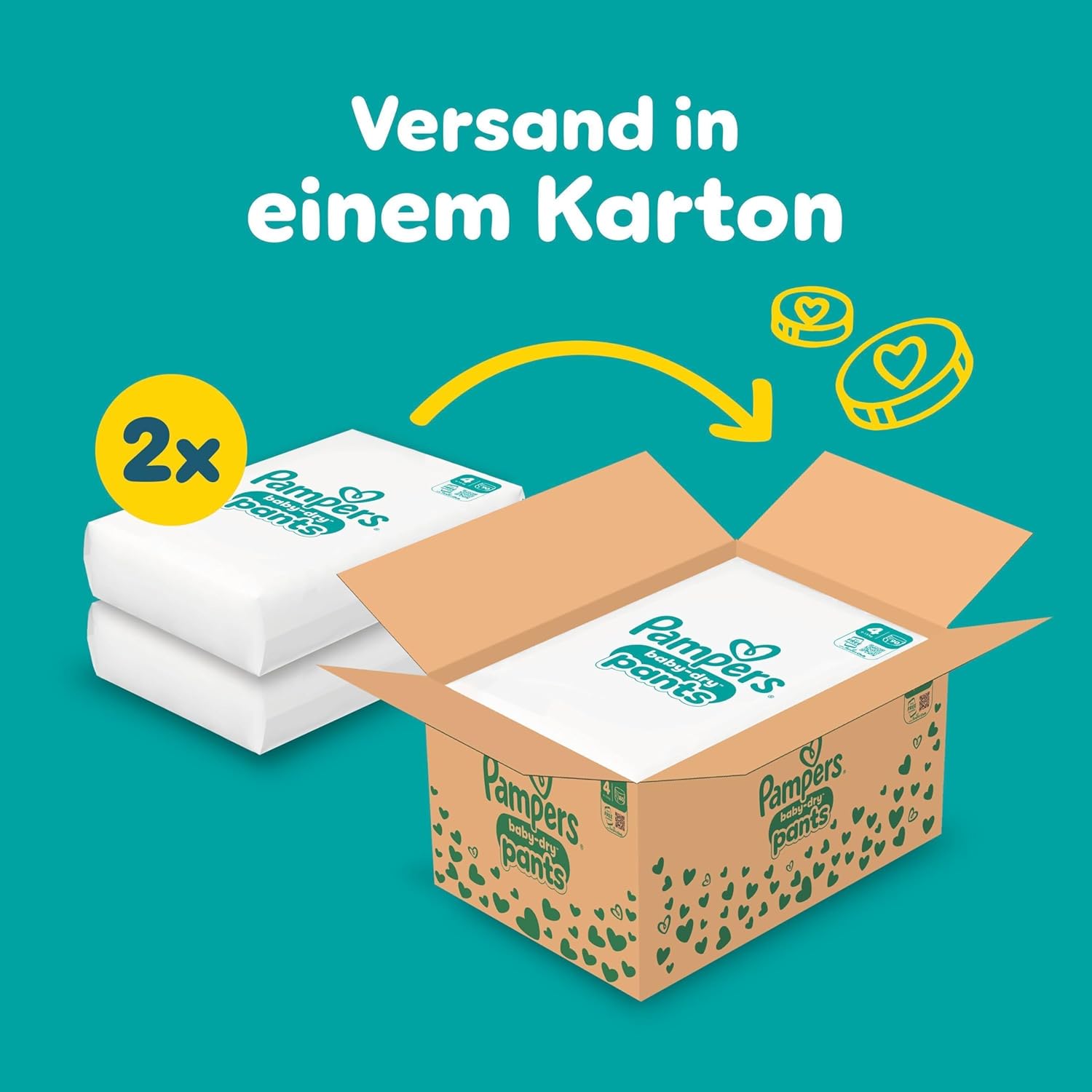 Thumbnail 1 de Pampers Baby-Dry Pants Größe 4 – 180 Stück, 9 kg–15 kg