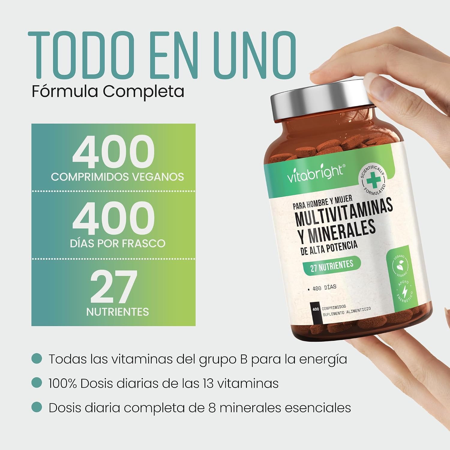 Thumbnail 4 de VitaBright Multivitaminas 400 Tabletas 💊