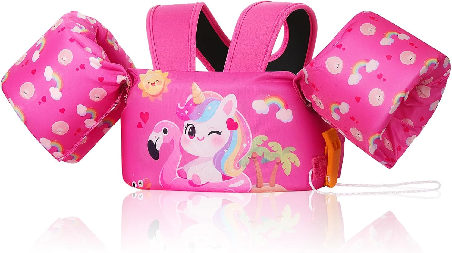 Thumbnail 6 de MoKo Kinder Schwimmflügel (Cartoon Schwimmweste) mit D‑Schnalle & Trageschlaufe