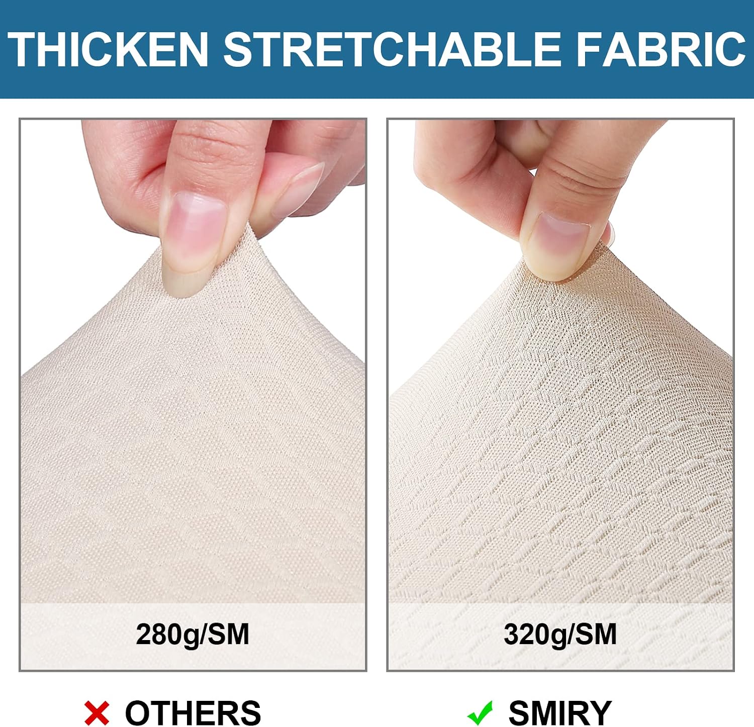 Detalle 2 de Smiry Waterproof Seat Covers 4-Pack for Chairs