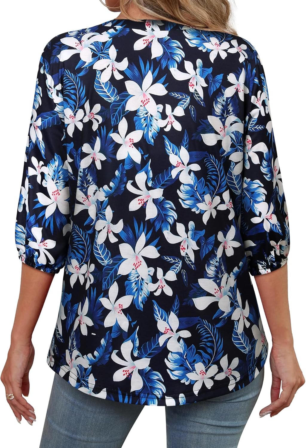 Thumbnail 4 de WIEIYM Floral Print T Shirt for Women 🌺