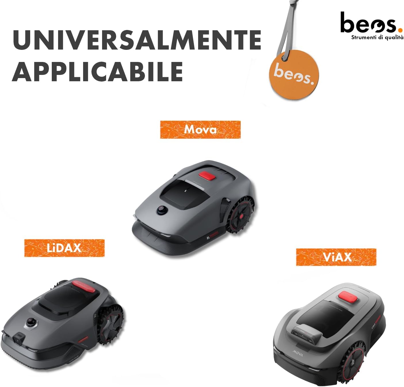 Thumbnail 1 de BEOS Premium Robot Tosaerba Tuning – disco portacoltelli per 6 lame per Dreame Mova 600 & Mova 1000, rinforzato in fibra di vetro (Ø 170 mm)
