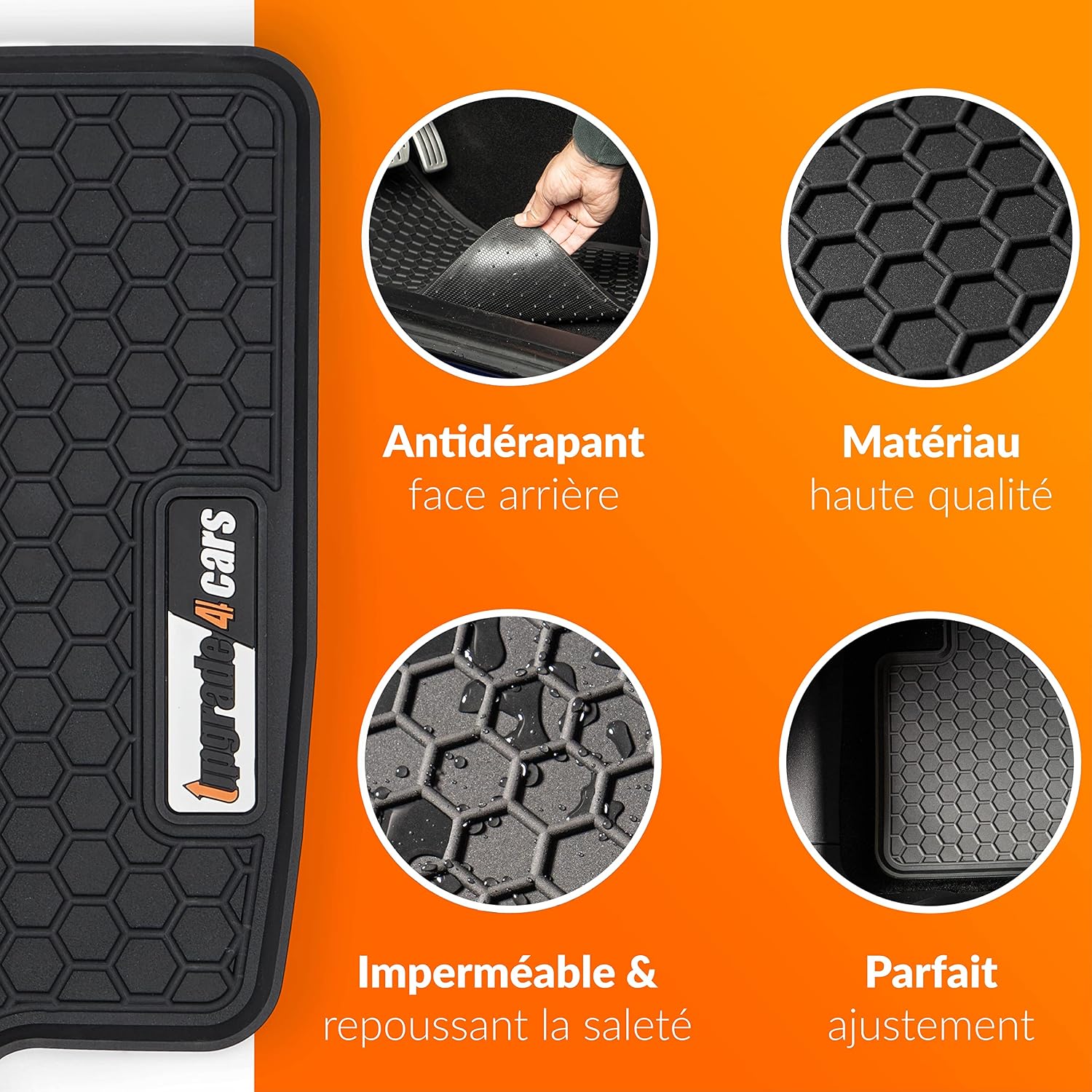 Detalle 2 de Upgrade4cars Tapis de Sol pour Tesla Model 3