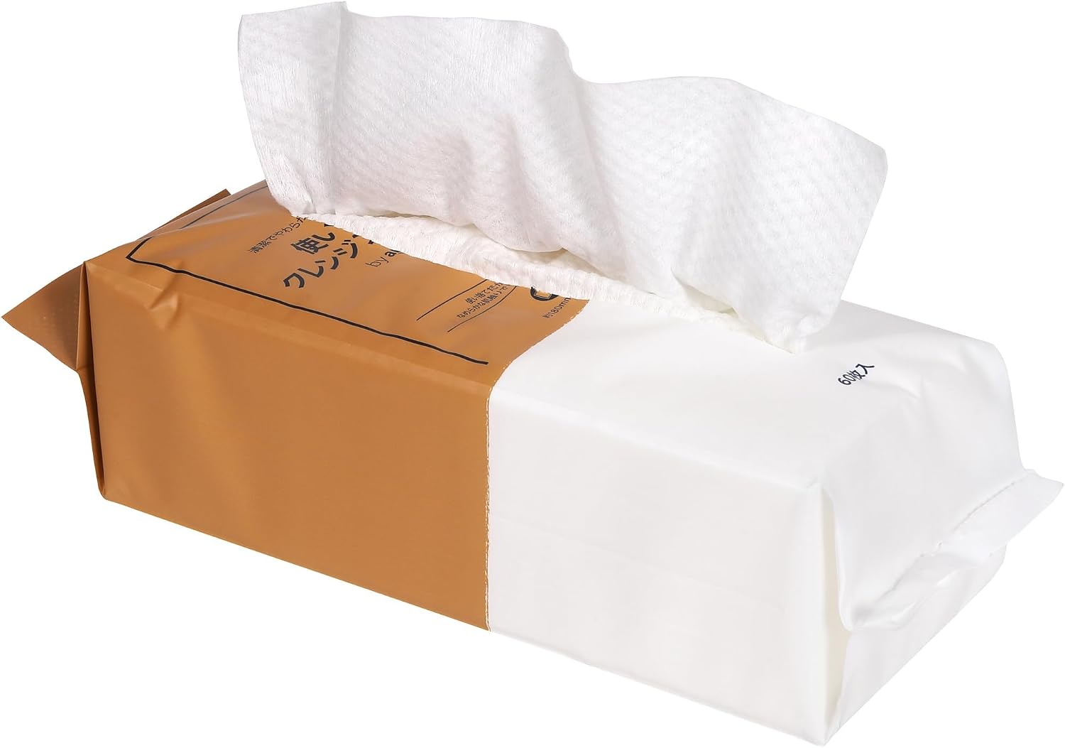 Detalle 2 de by Amazon 使い捨てクレンジングタオル 60枚入り×3個 約180mm×約200mm