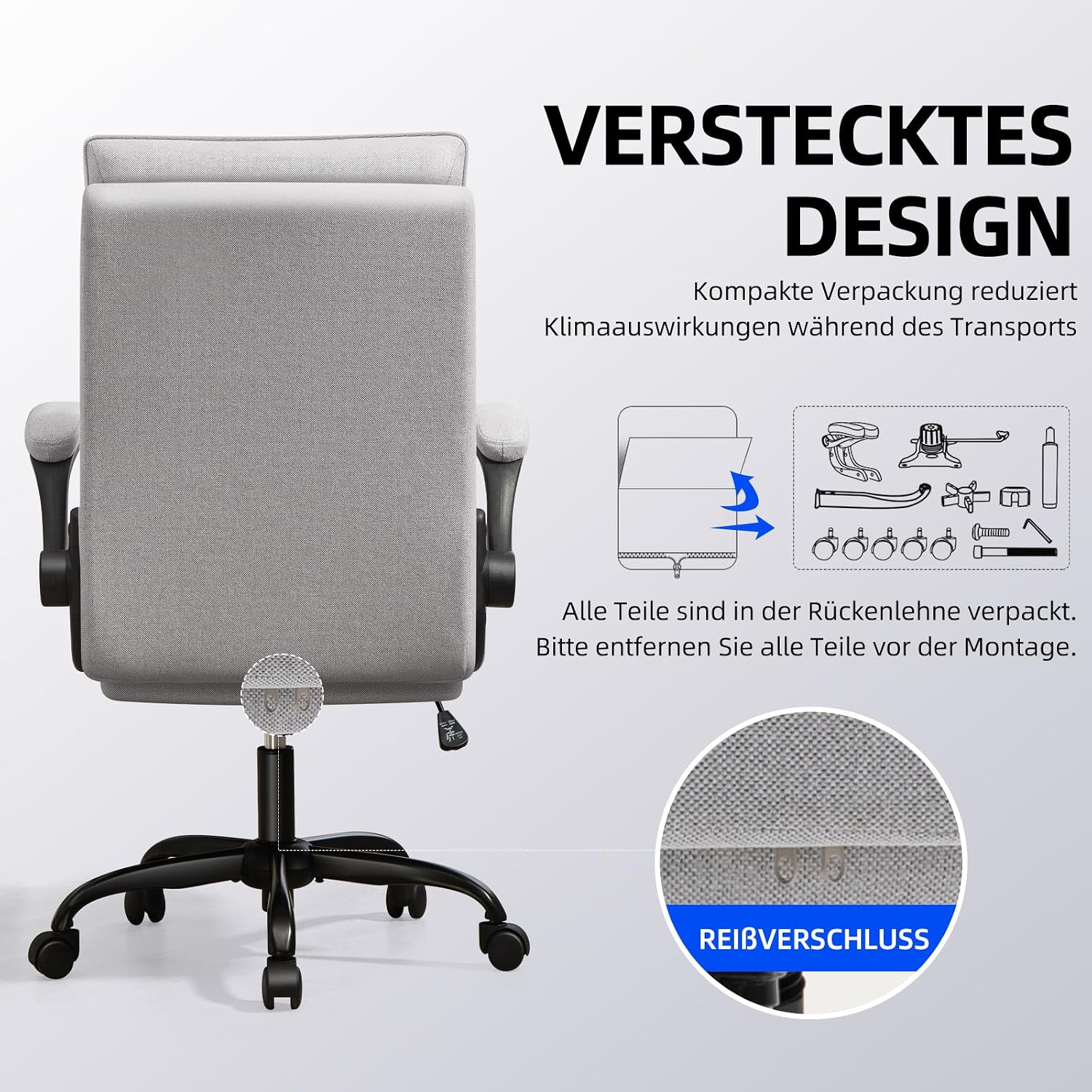 Thumbnail 4 de Asukale Bürostuhl Ergonomisch 150 kg