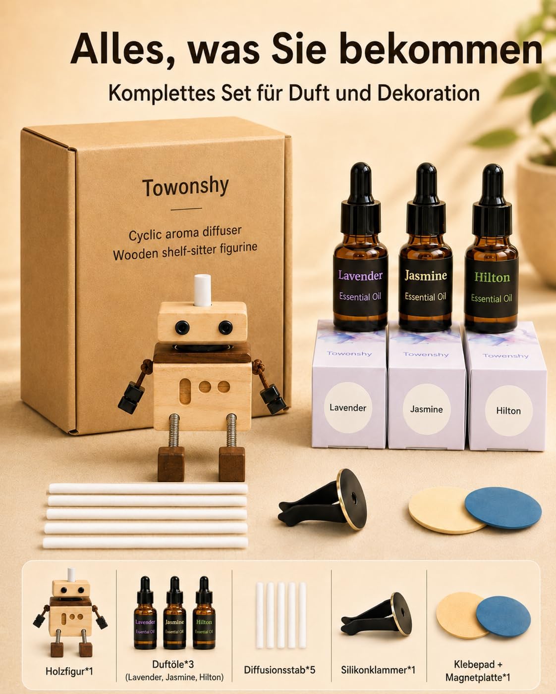 Thumbnail 6 de Wackelnder Holzmann Autoduft 3 Düfte