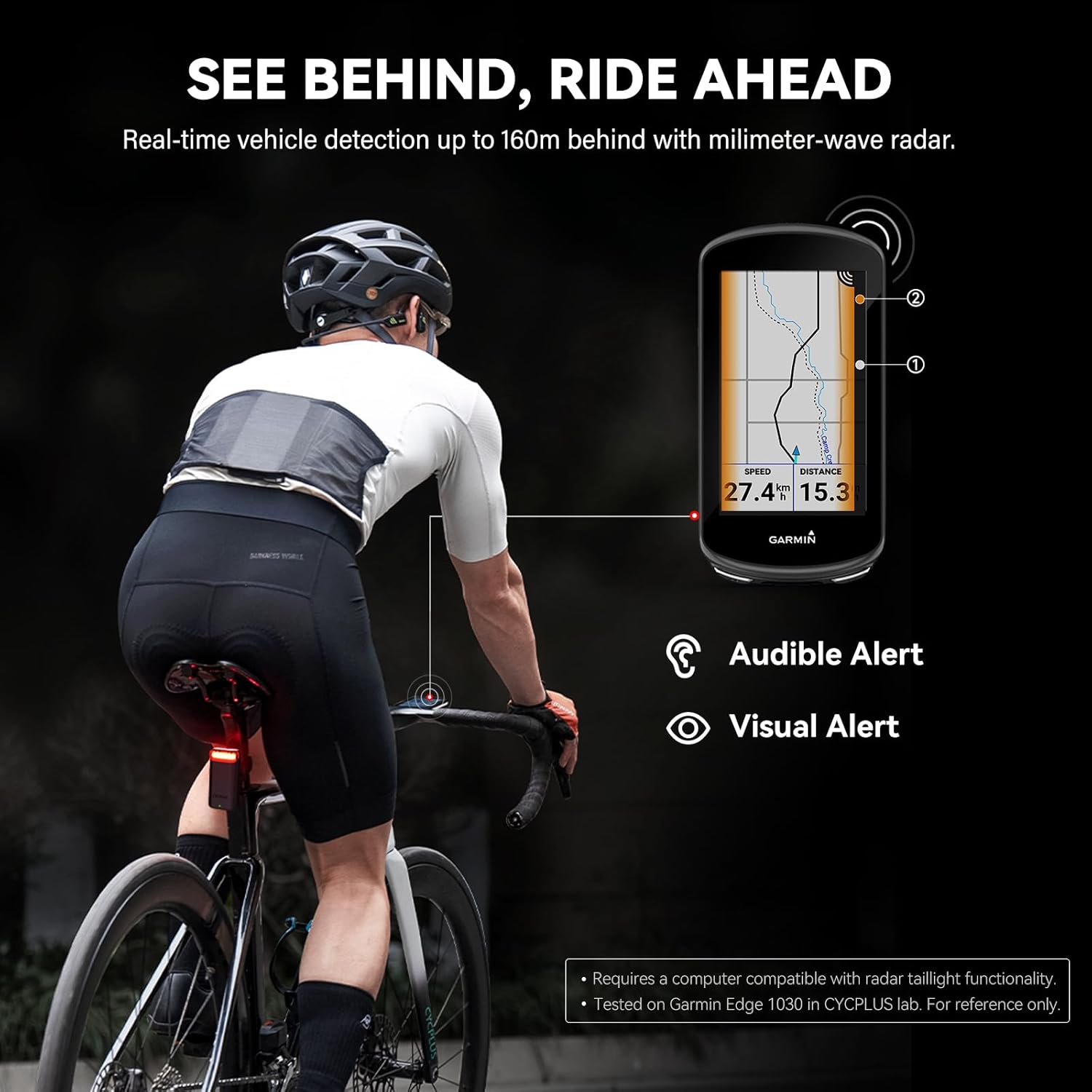 Detalle de CYCPLUS L7 luz trasera 2000mAh